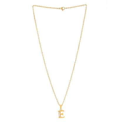 Bewitched E Initial Pendant Necklace