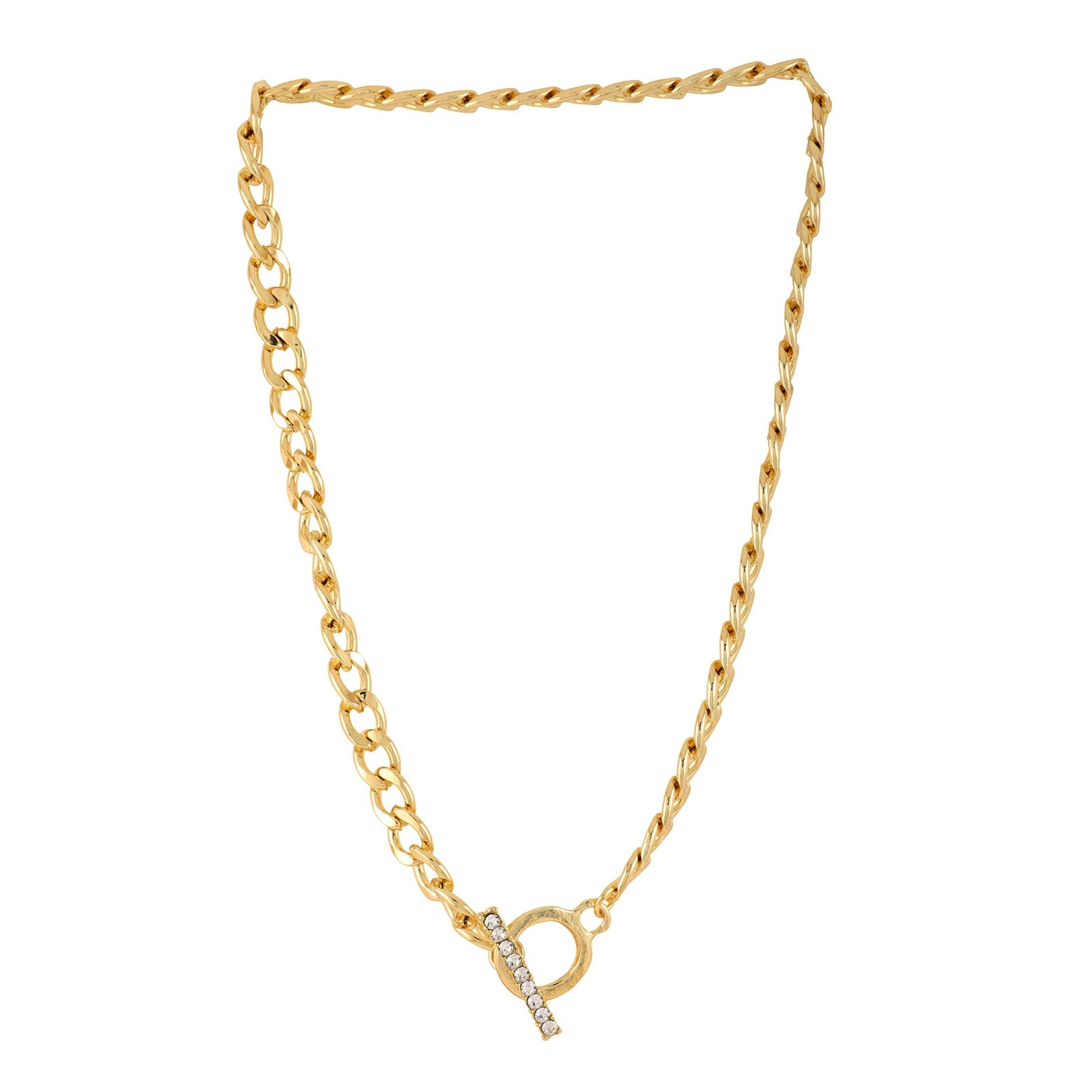 Bewitched Chloe Toggle Case Gold Linked Necklace