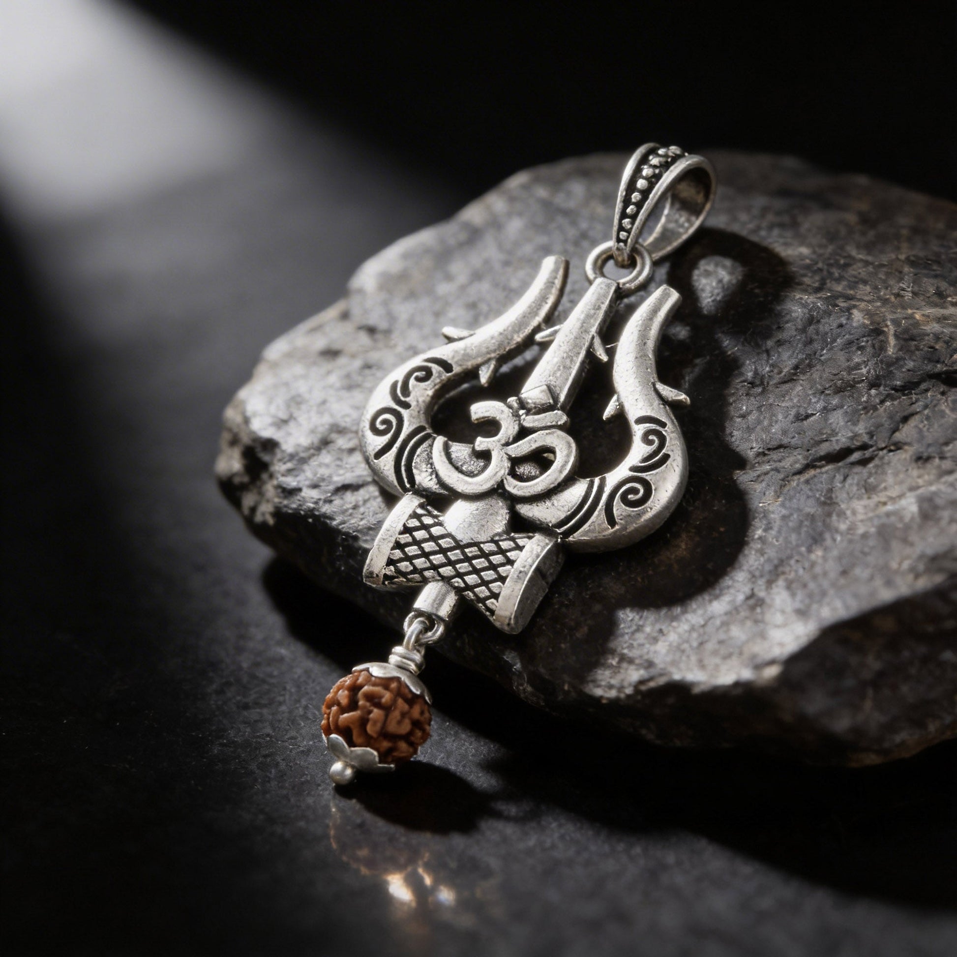 Shiva Trishul Om Pendant