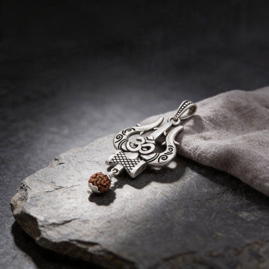 Shiva Trishul Om Pendant