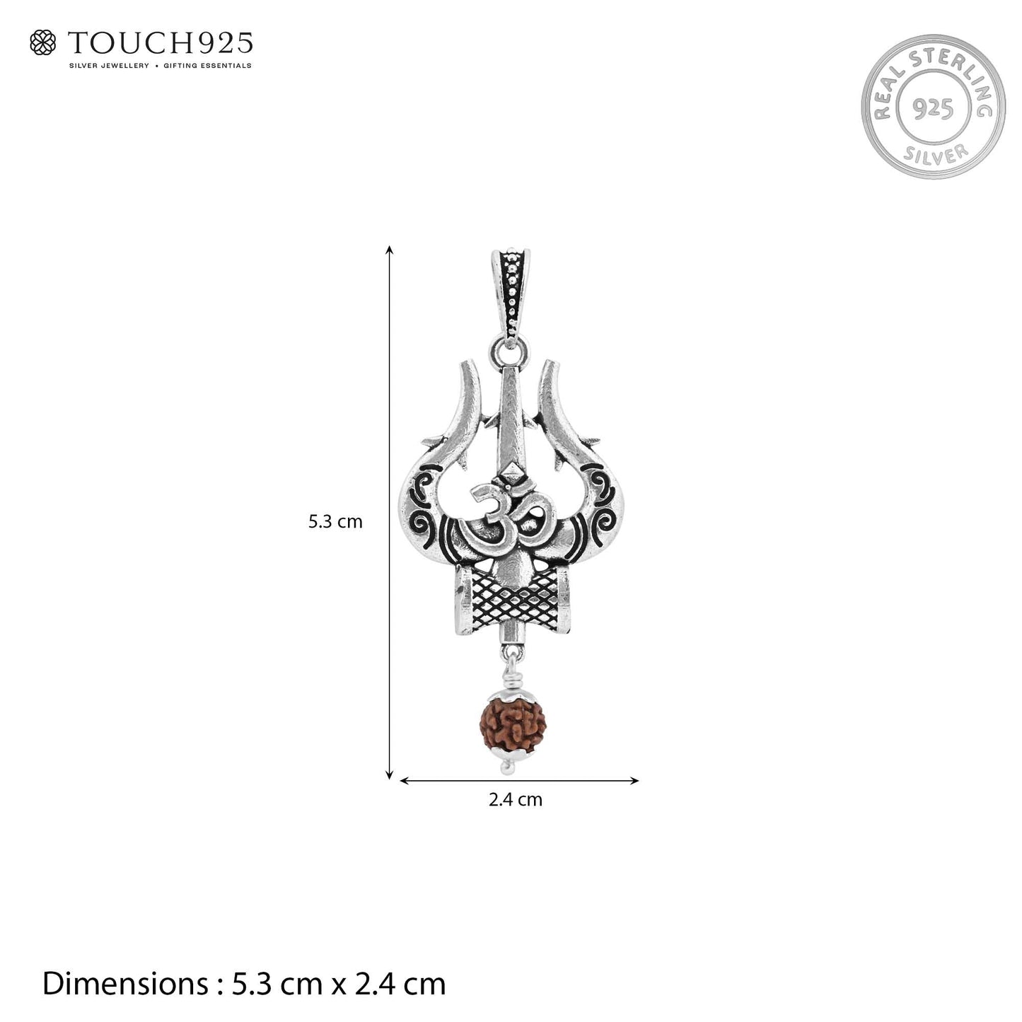 Shiva Trishul Om Pendant