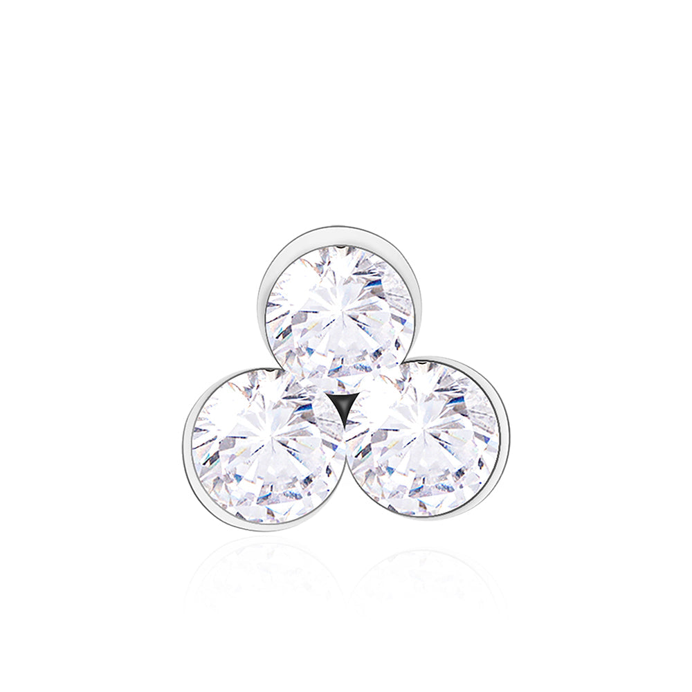 Tri Cluster Nose Pin
