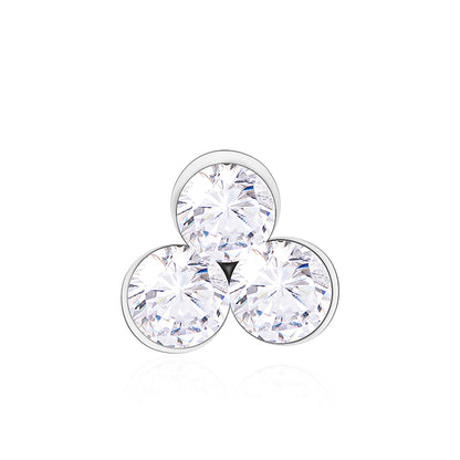 Tri Cluster Nose Pin