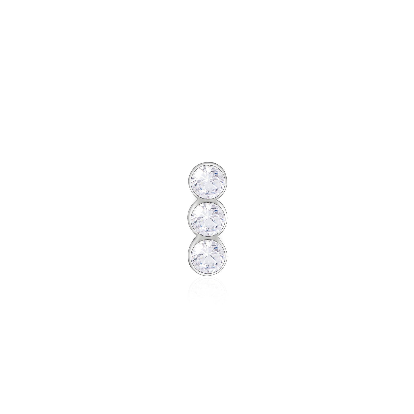 Vertical Trio Nose Pin