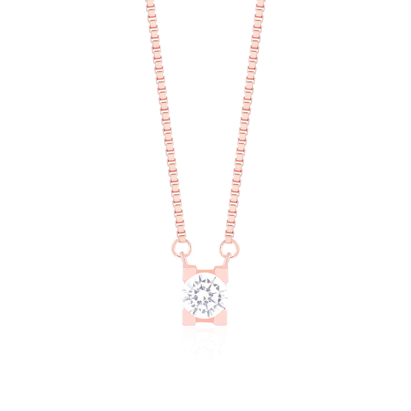 Crystal Solitaire Necklace