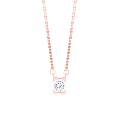Crystal Solitaire Necklace