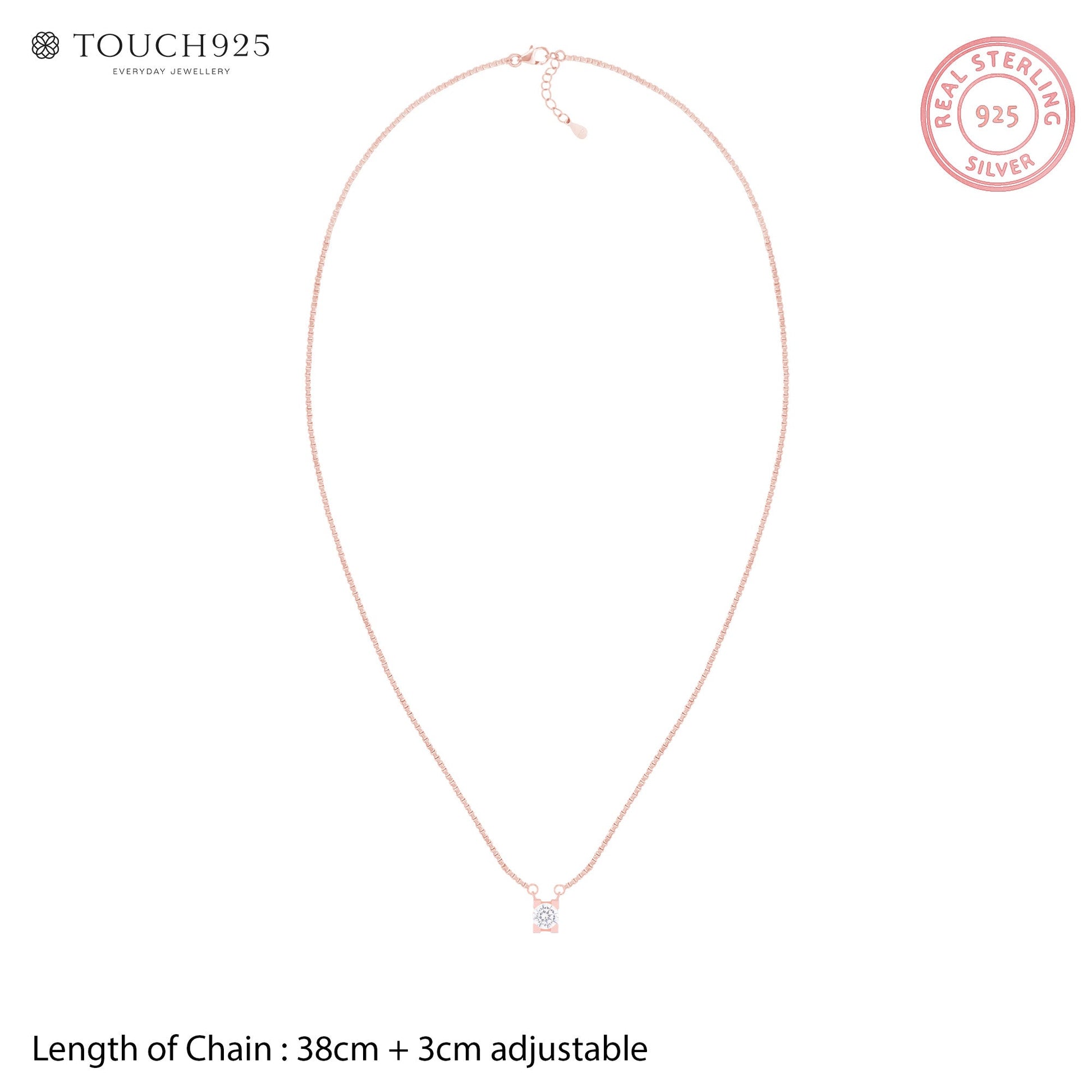 Crystal Solitaire Necklace