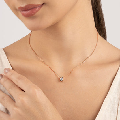 Crystal Solitaire Necklace