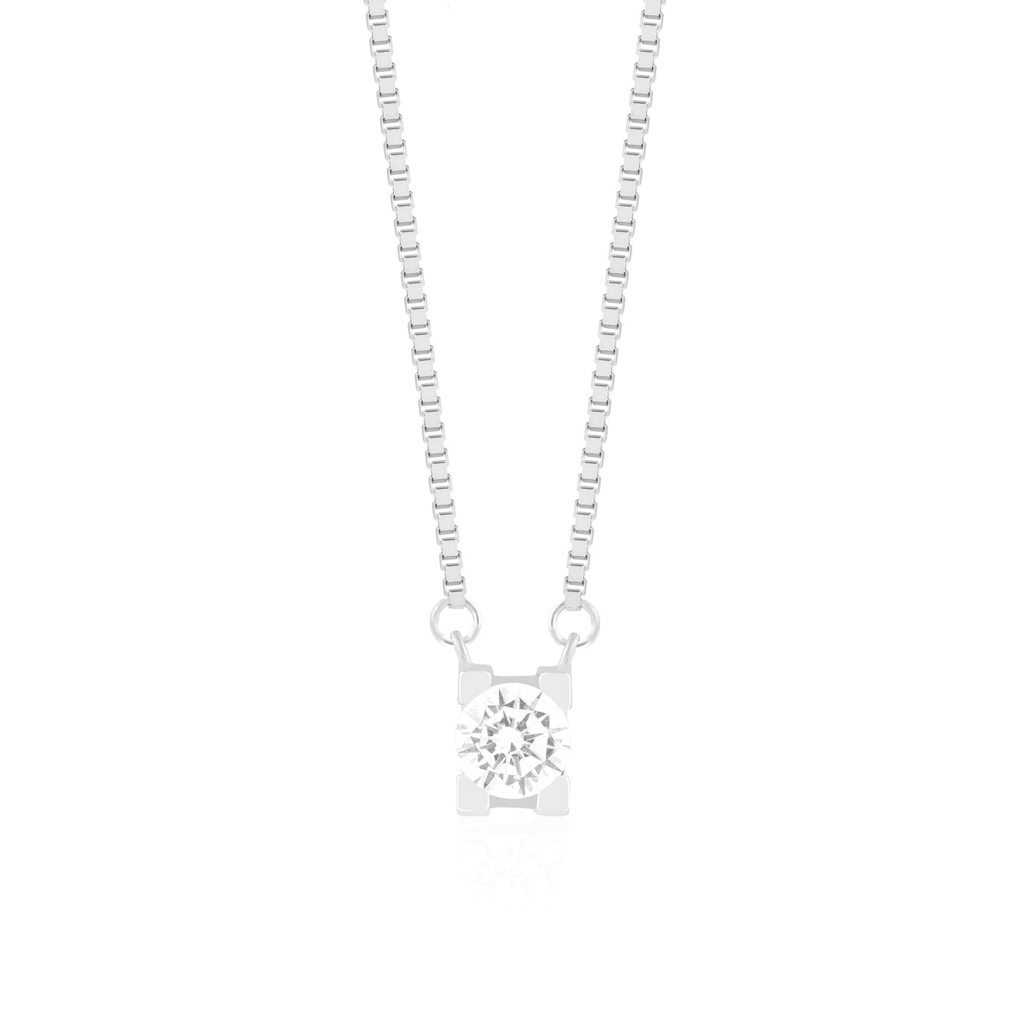 Crystal Solitaire Necklace