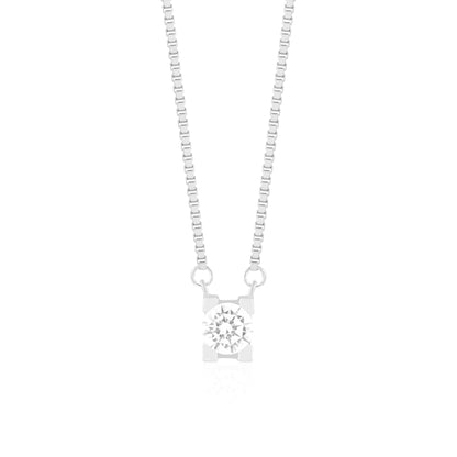 Crystal Solitaire Necklace