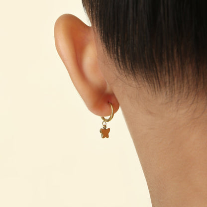 Butterfly Hoops 18K Gold Plated Children's Earrings - Twisty Locks  - Kids and Women Hair Accessories, Fashion Clothing and Jewellery India