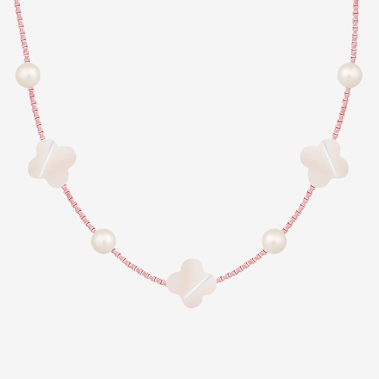 Flowers & Pearls Necklace