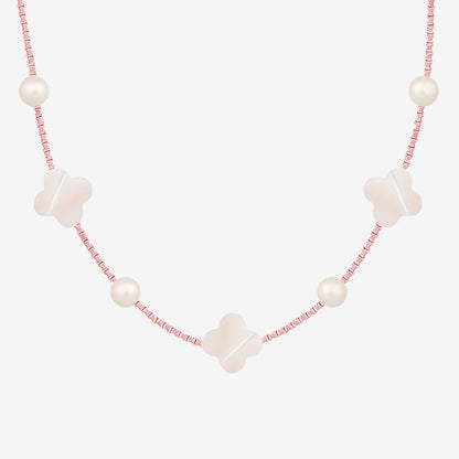Flowers & Pearls Necklace