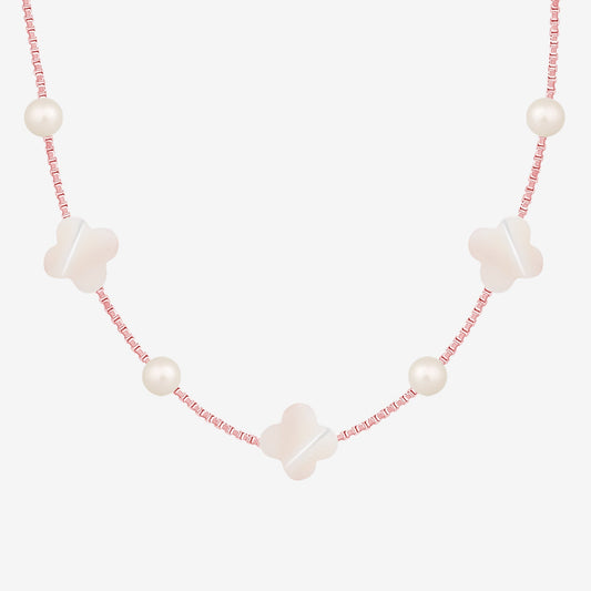 Flowers & Pearls Necklace