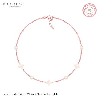 Flowers & Pearls Necklace