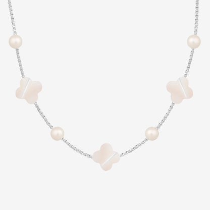 Flowers & Pearls Necklace