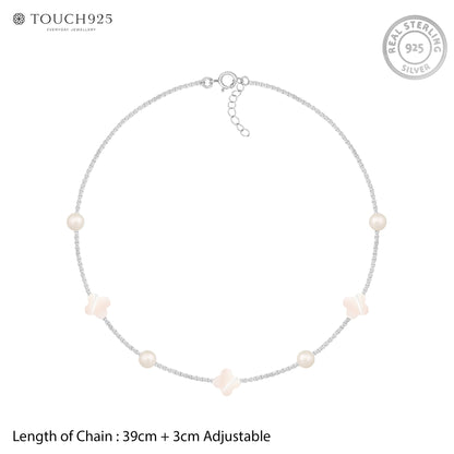 Flowers & Pearls Necklace
