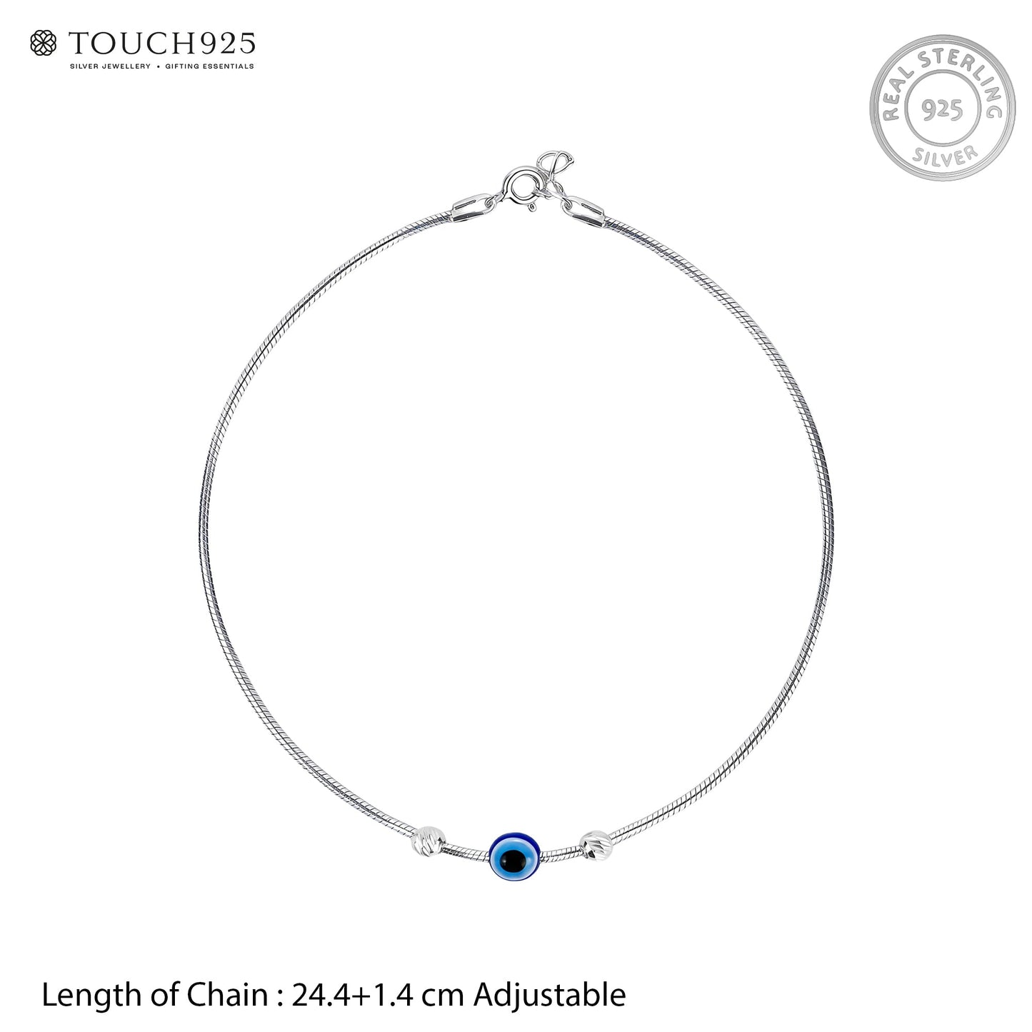 Cobalt Charm Anklet
