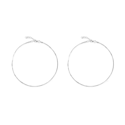 Sleek Fluid Link Anklet