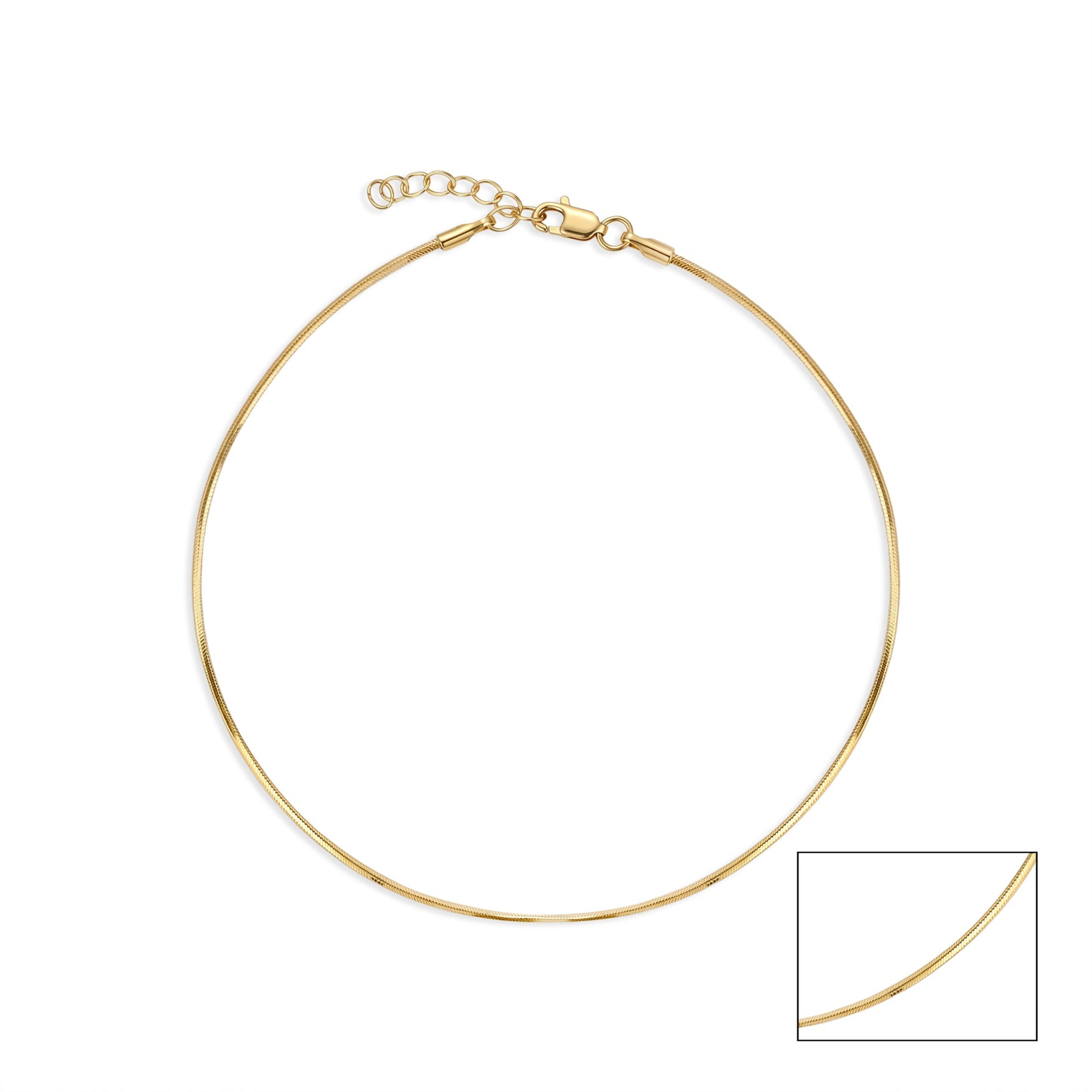 Sleek Snake Chain Anklet