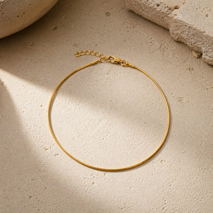 Sleek Snake Chain Anklet