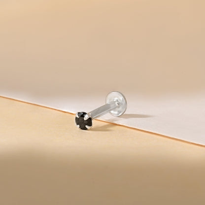 Black Stone Classic Nose Pin