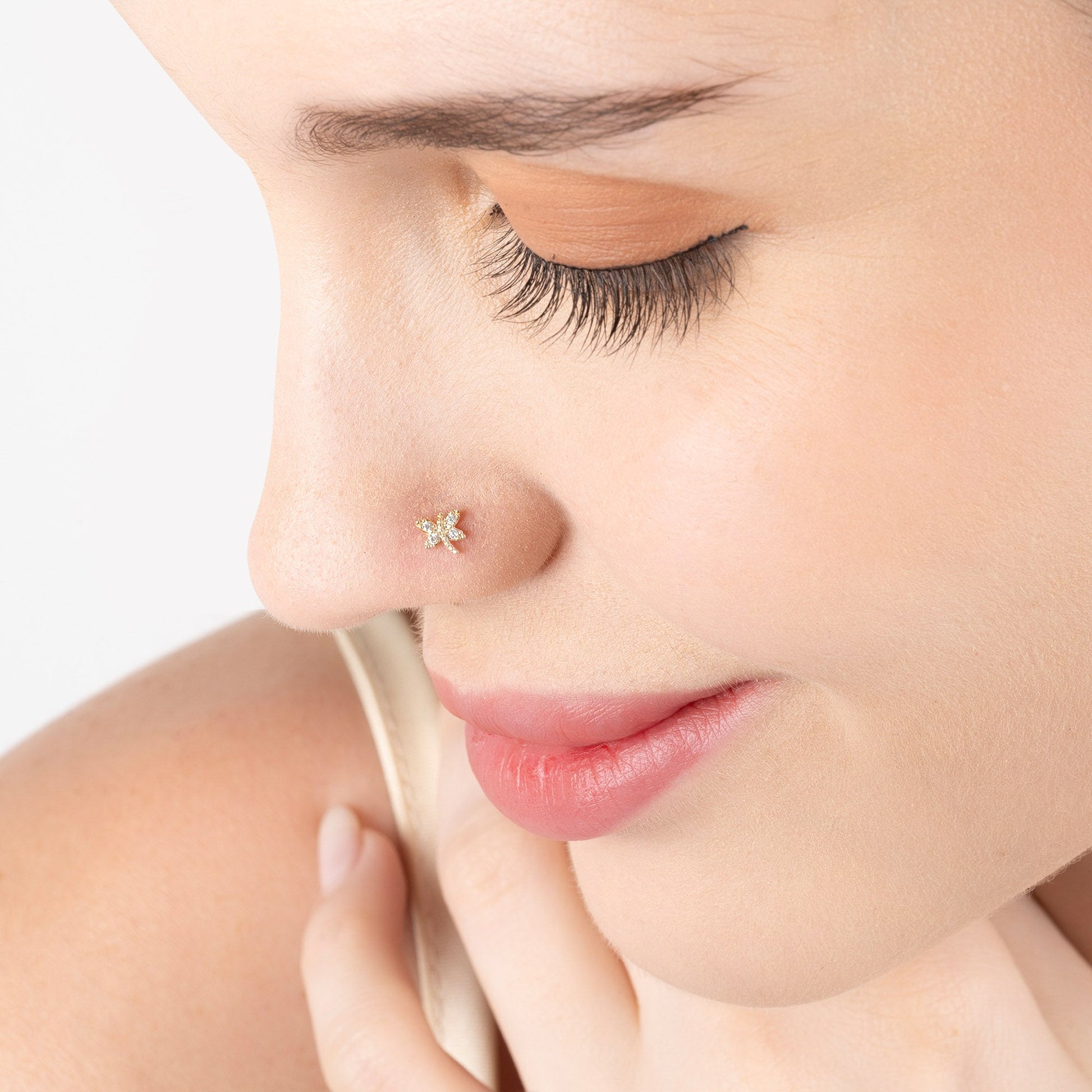 Butterfly Bling Nose Pin