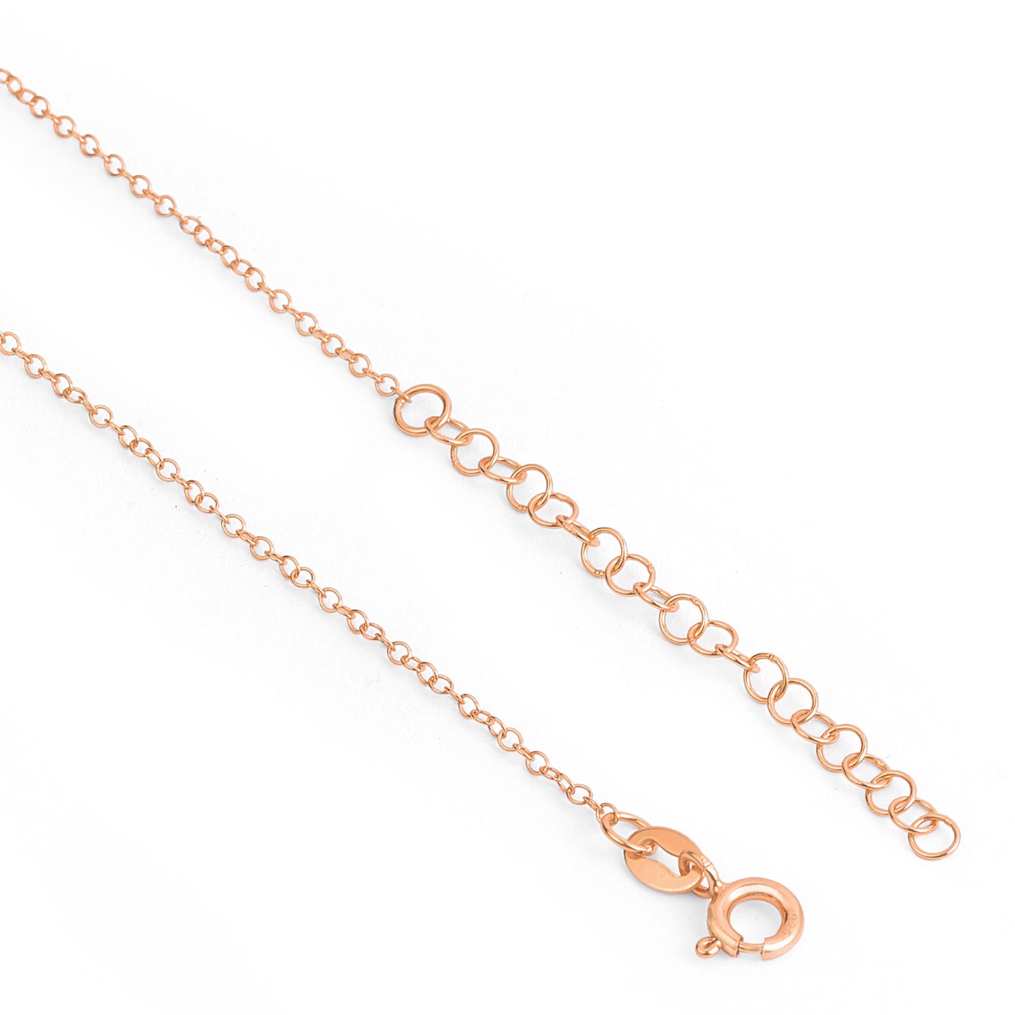 Minimal Solitaire Rose Gold Plated 925 Sterling Silver Mangalsutra