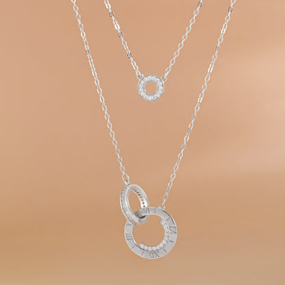 Circular Embrace Layered Necklace