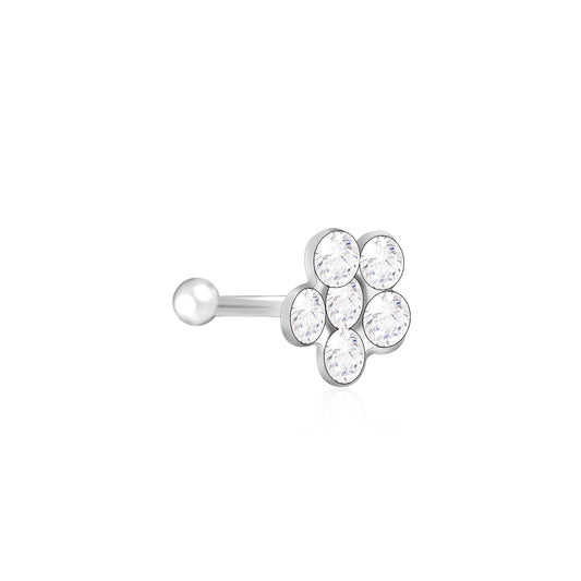Petal Glow Nose Pin