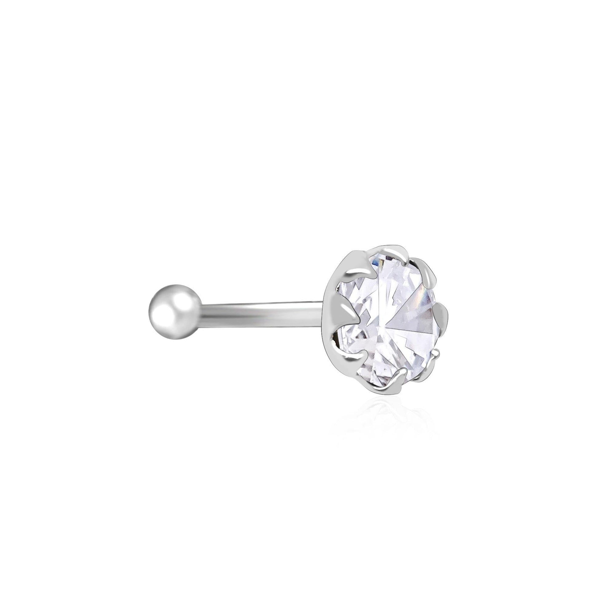 Starlit CZ Nose Pin