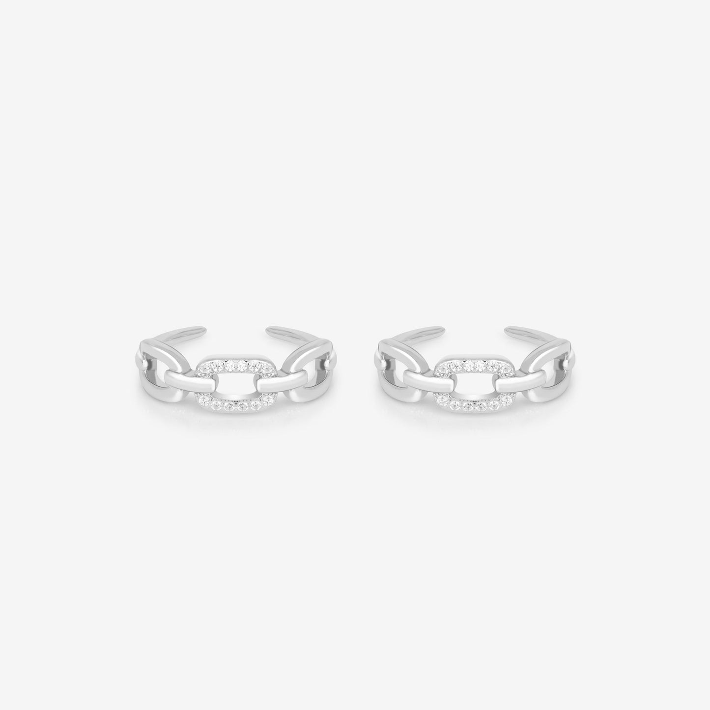 Stone Interlocking Toe Ring