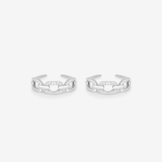 Stone Interlocking Toe Ring