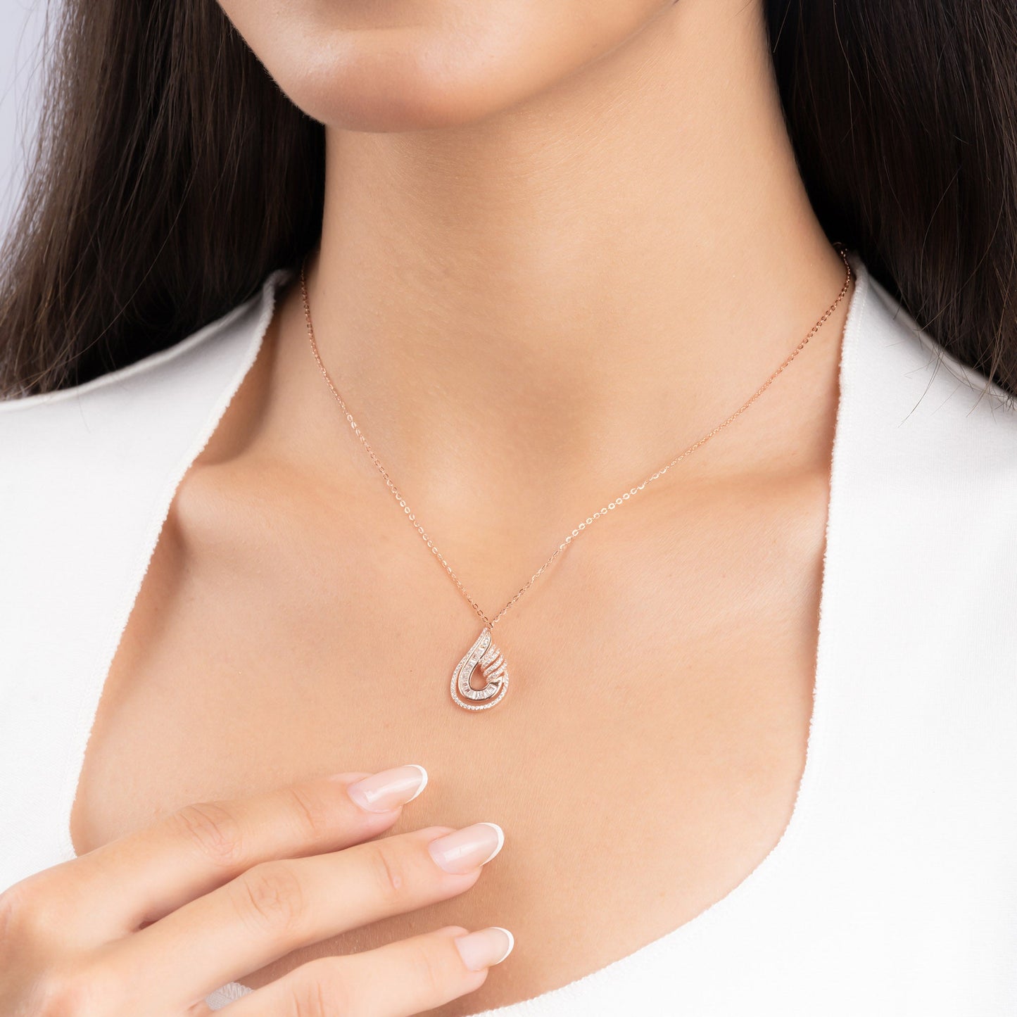 Teardrop Pendant Necklace