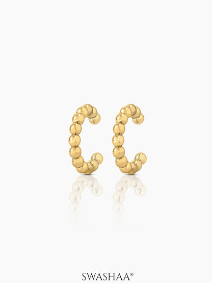 Cairo Beads 18K Gold Plated Ear Cuffs