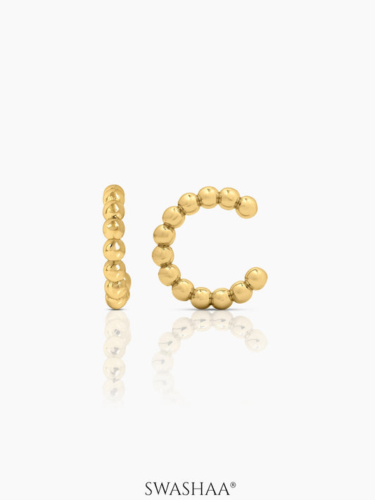 Cairo Beads 18K Gold Plated Ear Cuffs