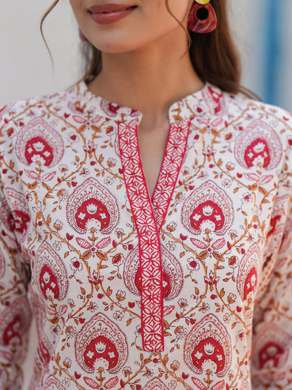 Casual Floral Printed Kurta