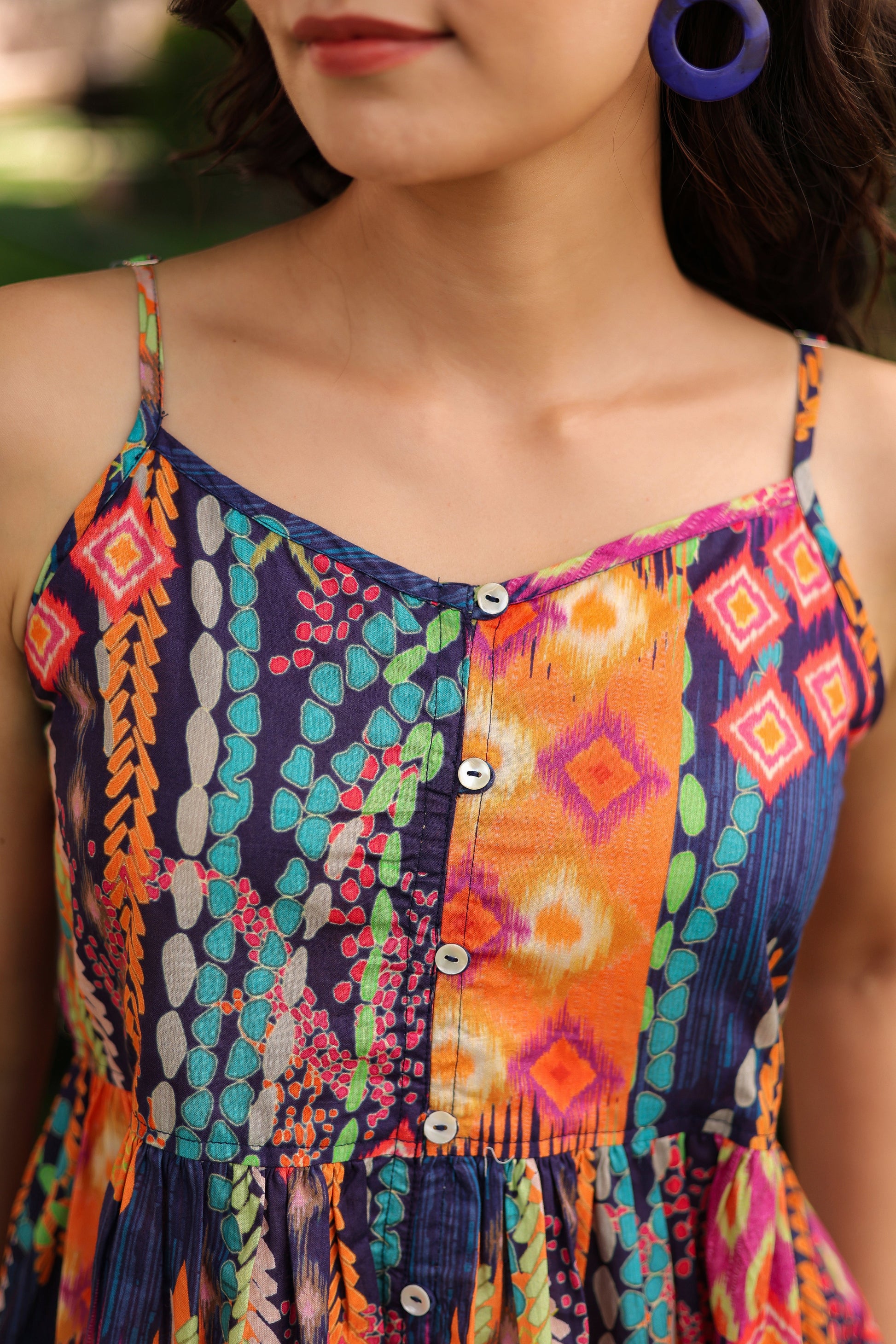 Casual cotton peplum crop top