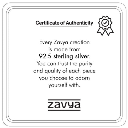Certificate of Authenticity for women's 925 Sterling Silver rose gold linked hearts anklet – Zavya