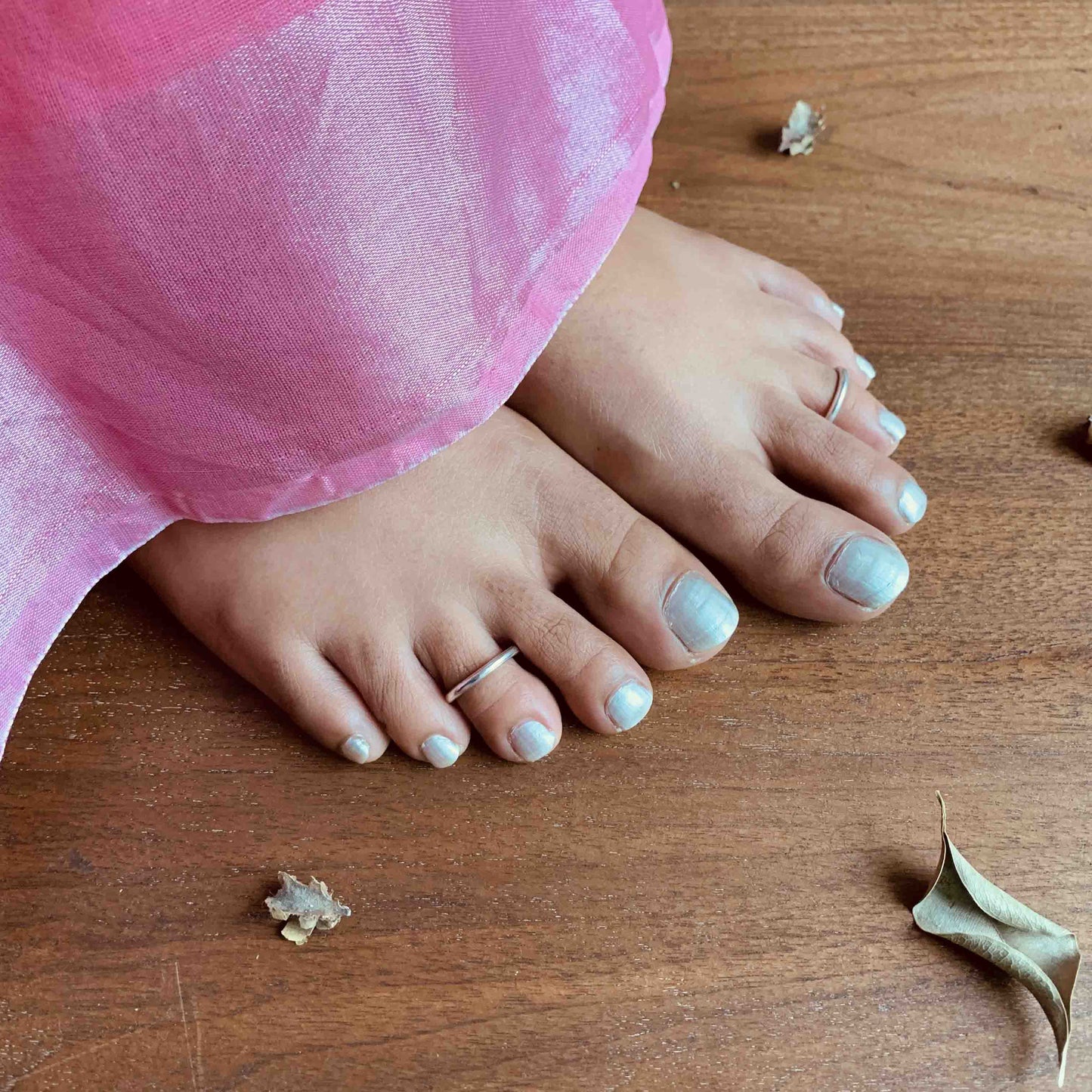 Classic Silver Toe Ring (Pair)