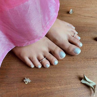 Classic Silver Toe Ring (Pair)