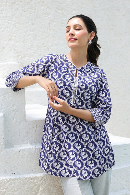 Comfortable Ethnic Printed Cotton Kurti