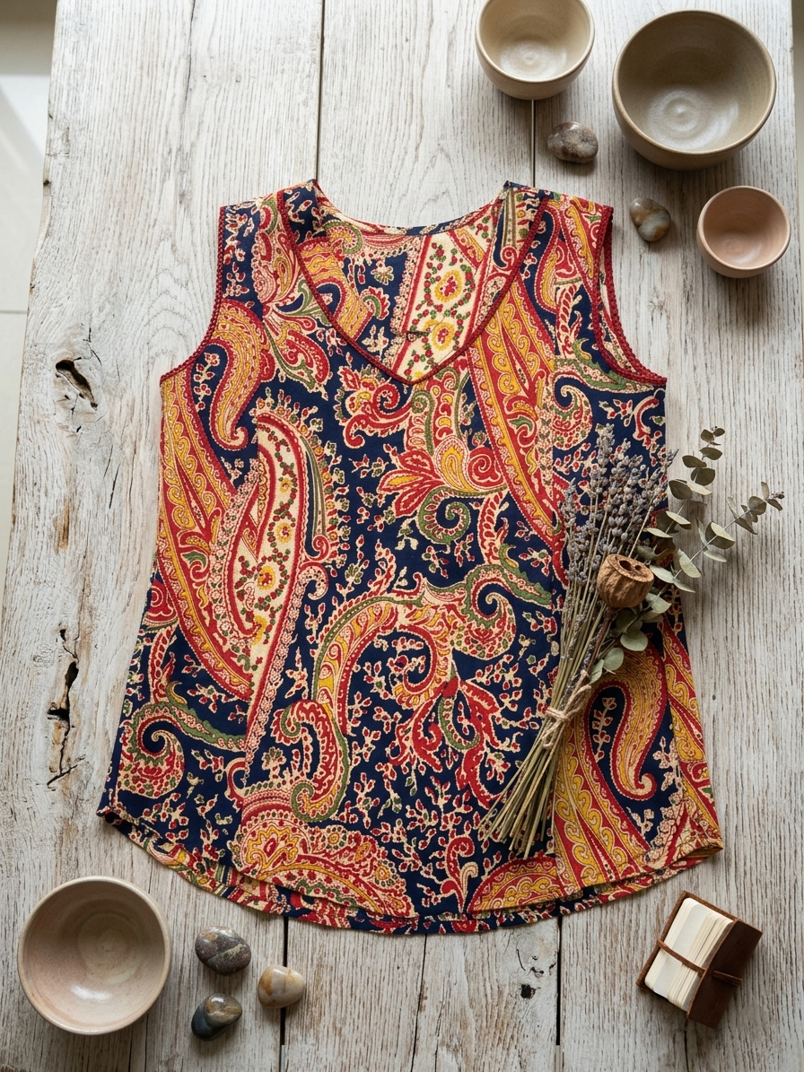 Comfortable daily wear print cotton top