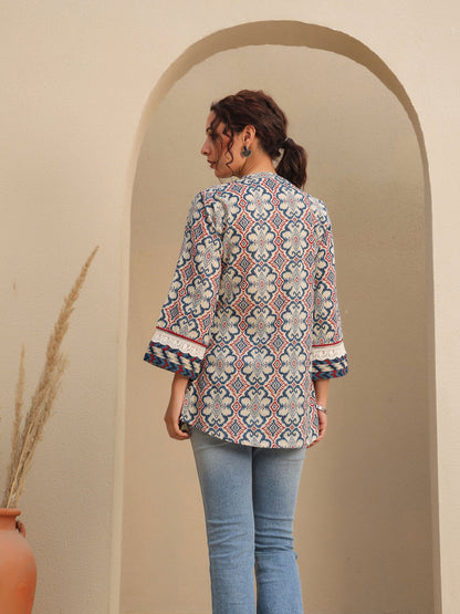 Cotton printed daily top