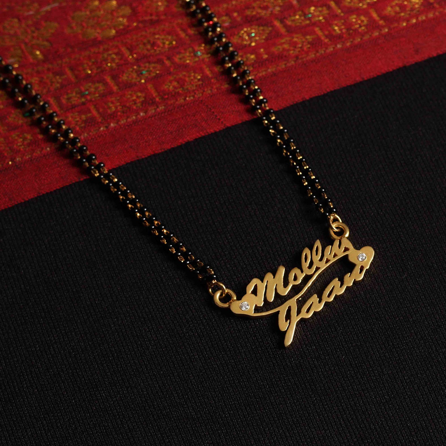 Couple Name Sterling Silver Mangalsutra