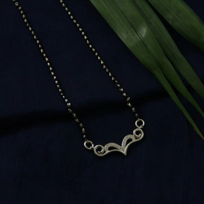 Cubic Zirconia Sterling Silver Mangalsutra