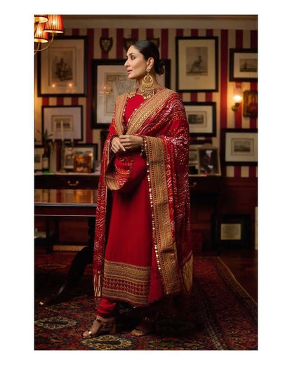 Georgette Heavy Designer Party Wear Kurti Pant Dupatta Set - Premium  from Ethenika.com - Just INR 2990! Shop now at Ethenika.com 