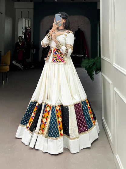 Rayon gamthi work White Concept Navratri Special Chaniya Choli - Premium  from Ethenika.com - Just INR 5590! Shop now at Ethenika.com 