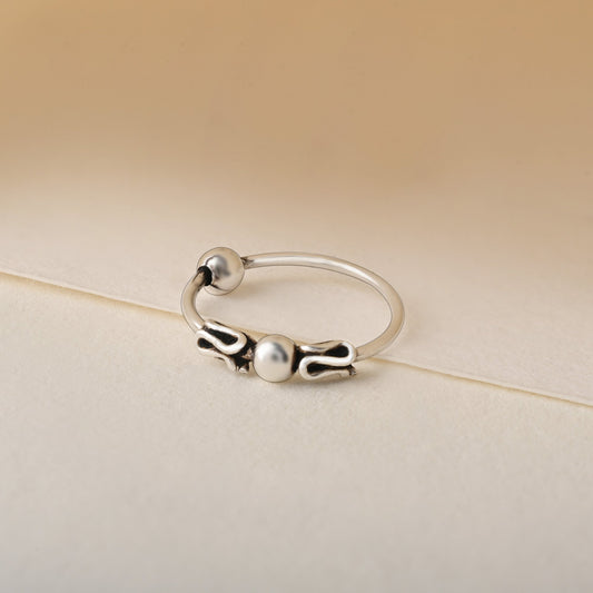 Oxidised motif Nose Ring