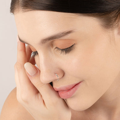 Oxidised motif Nose Ring